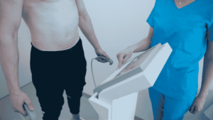 Patient discussing muscle preservation during GLP-1 medical weight loss
