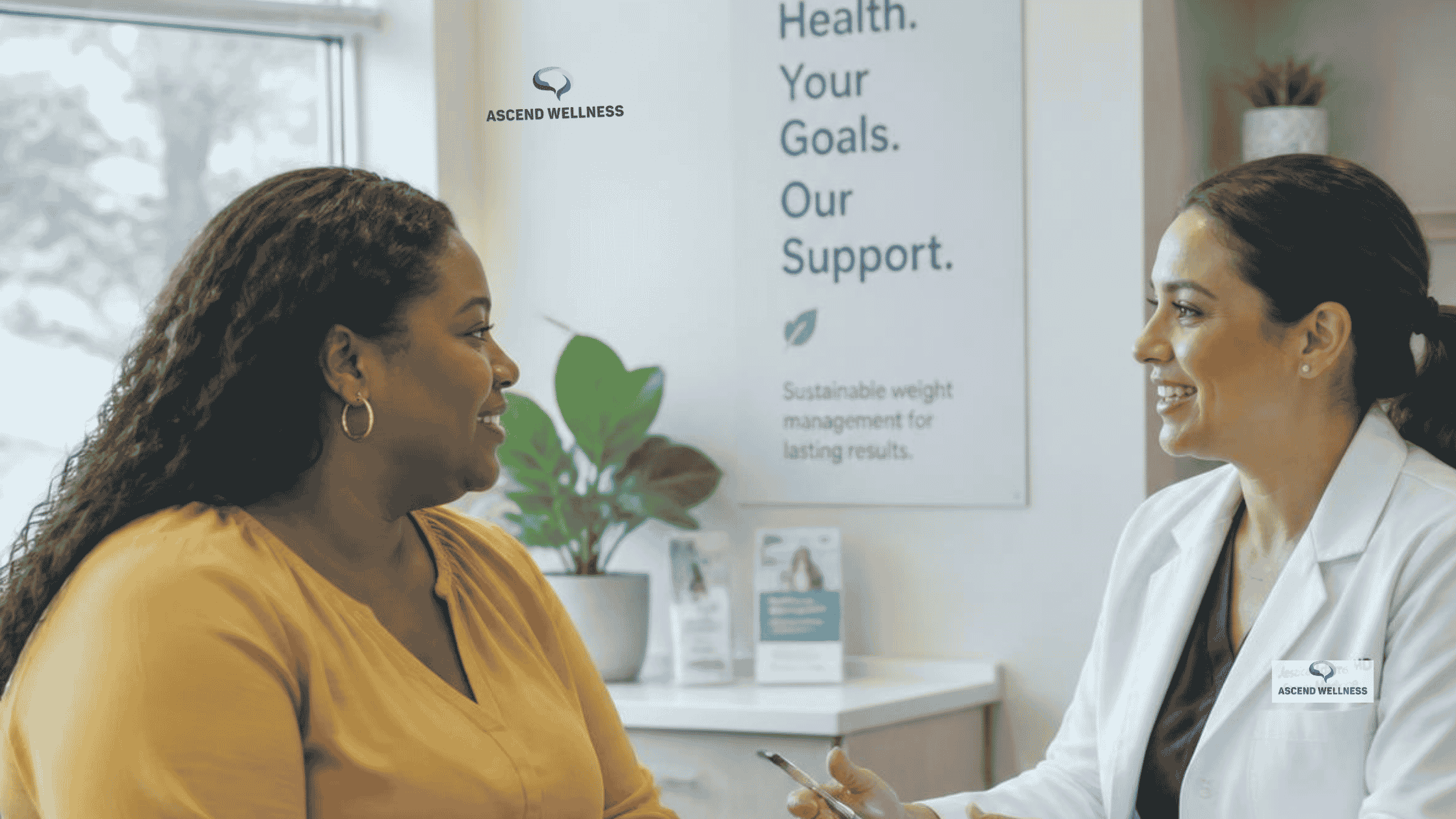 Patient discussing Tirzepatide medical weight loss with a healthcare provider